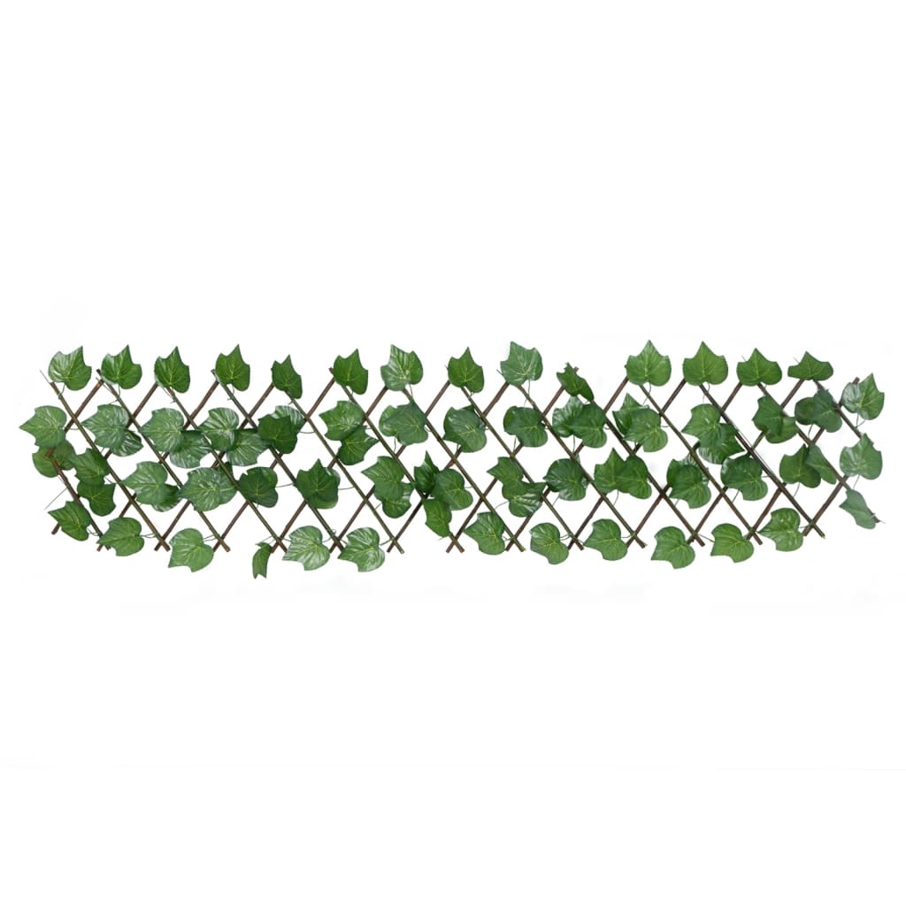 vidaXL Dirbtinių vynuogių lapų treliažai, 5vnt., žali, 180x20cm