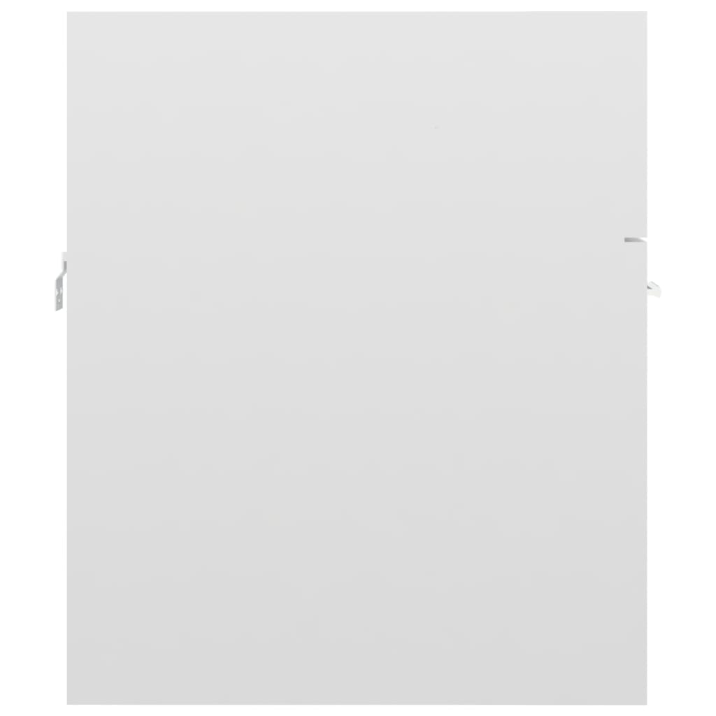 vidaXL Spintelė praustuvui, balta, 41x38,5x46cm, MDP, ypač blizgi