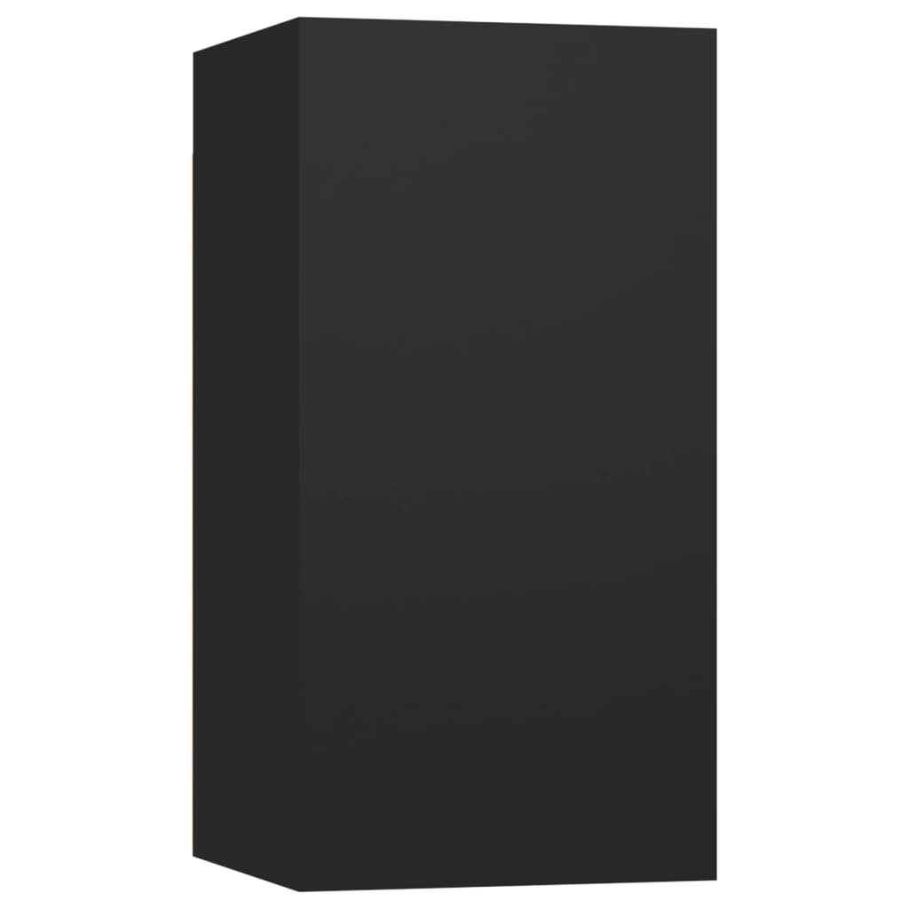 vidaXL Televizoriaus spintelės, 2vnt., juodos, 30,5x30x60cm, MDP