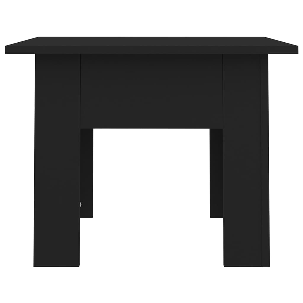 vidaXL Kavos staliukas, juodos spalvos, 55x55x42cm, MDP