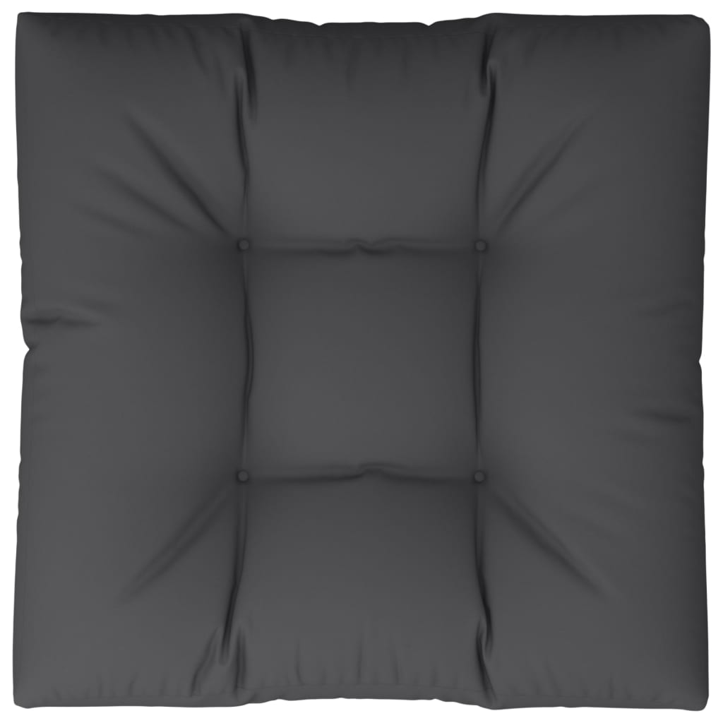 vidaXL Paletės pagalvėlė, juodos spalvos, 70x70x12cm, audinys