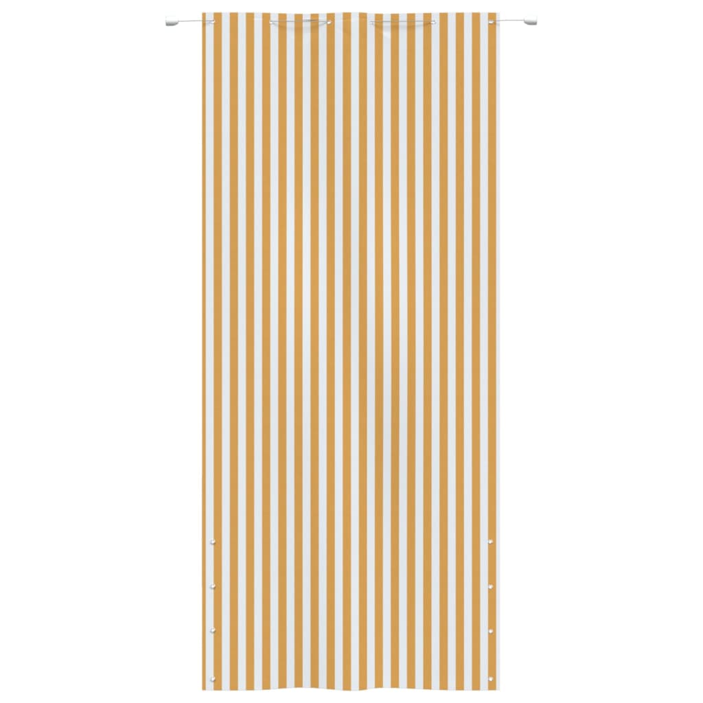 vidaXL Balkono pertvara, geltona/balta, 120x240cm, oksfordo audinys