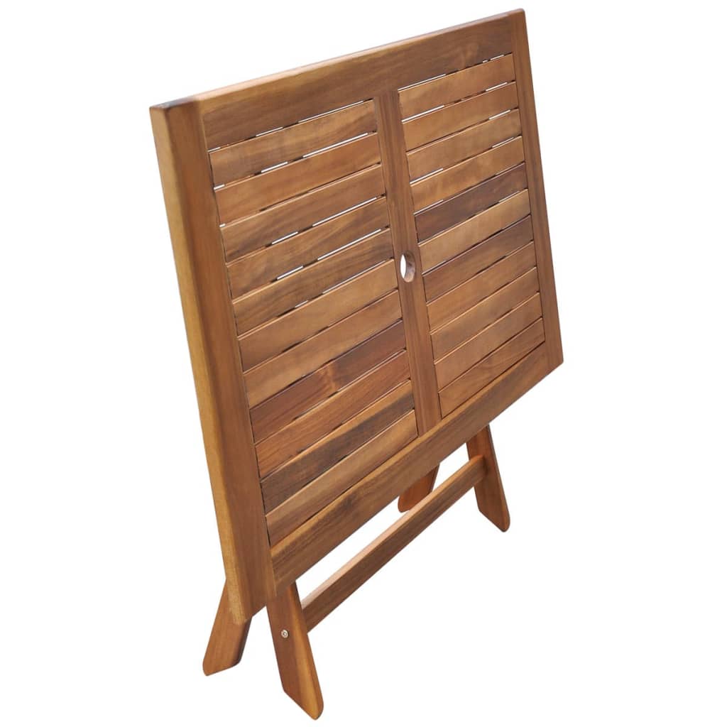 vidaXL Sodo stalas, 120x70x75 cm, akacijos medienos masyvas
