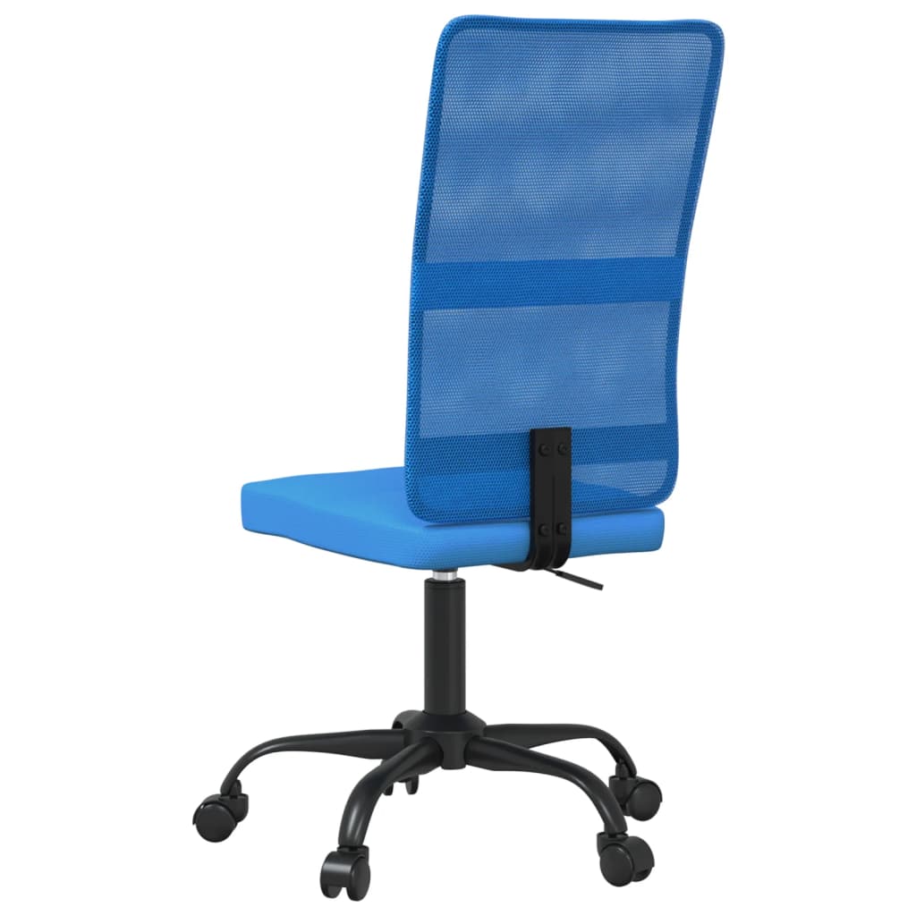 vidaXL Biuro kėdė, mėlyna, tinklinis audinys, reguliuojamo aukščio