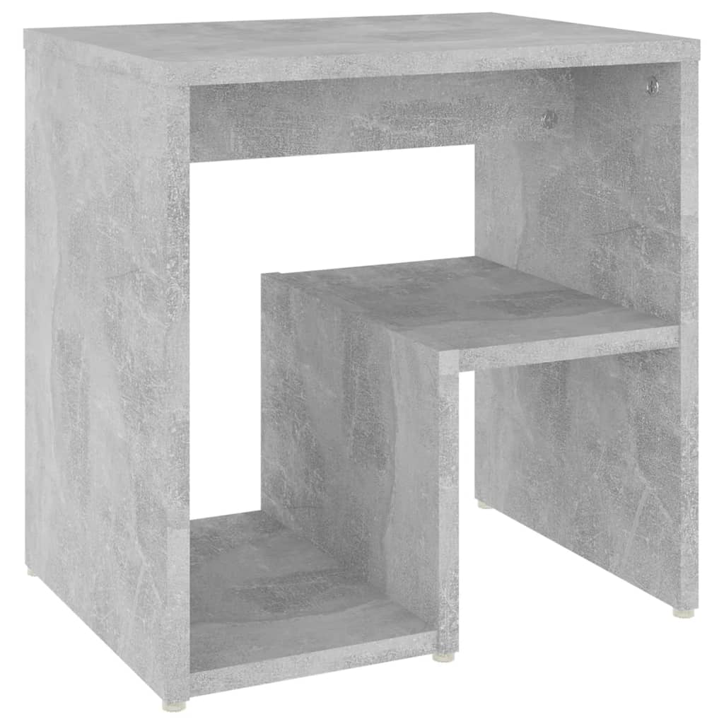 vidaXL Naktinės spintelės, 2vnt., betono pilkos, 40x30x40cm, MDP