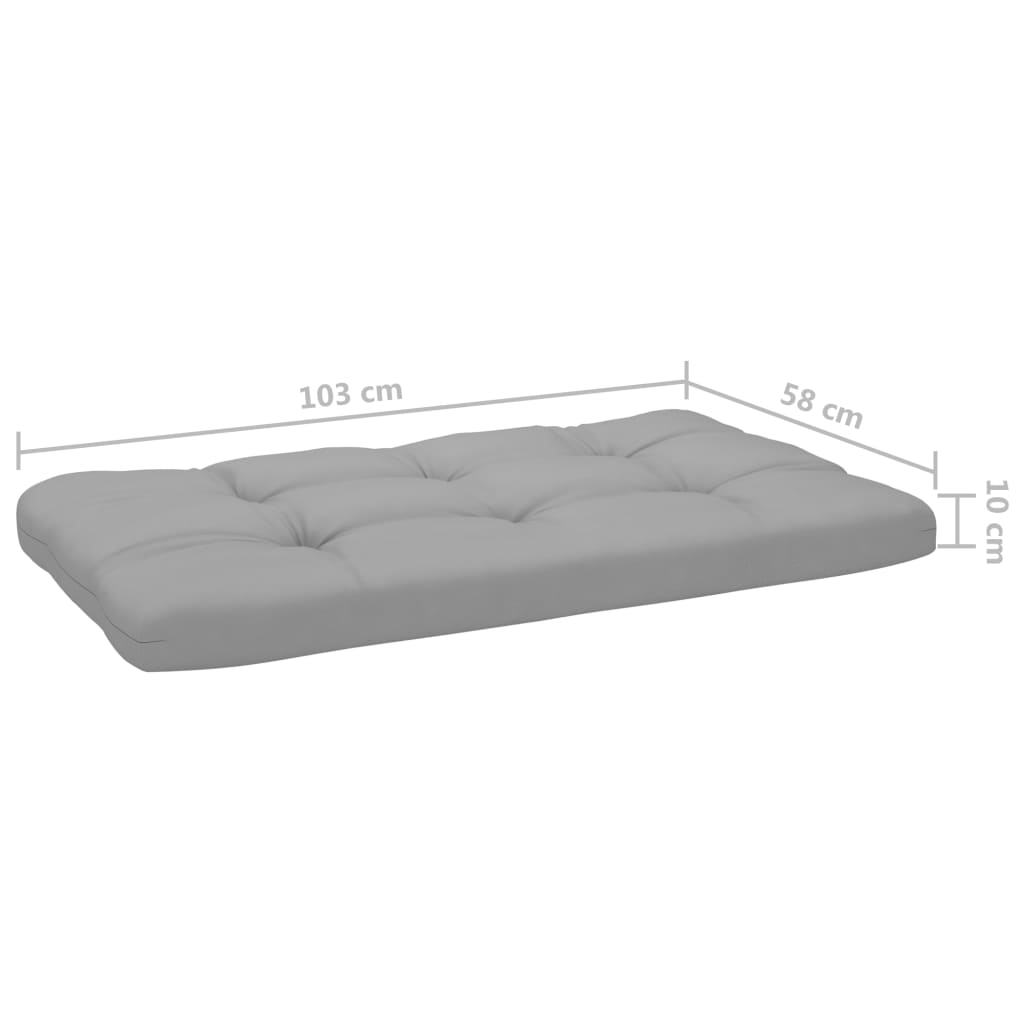vidaXL Poilsio komplektas iš palečių su pagalvėlėmis, 6 dalių, pušis