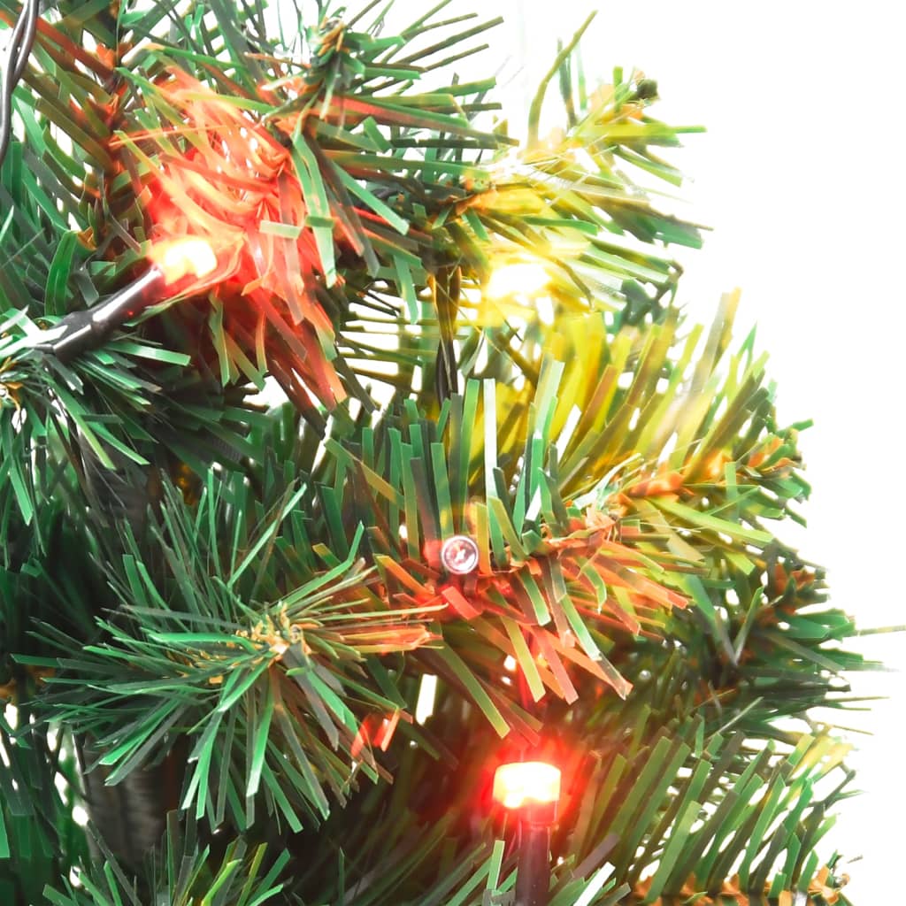 vidaXL Tako dekoracijos Kalėdų eglutės, 6vnt., 45cm, PVC, su LED