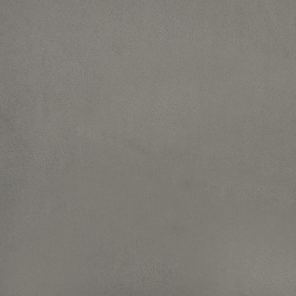vidaXL Lovos rėmas, šviesiai pilkos spalvos, 140x190 cm, aksomas
