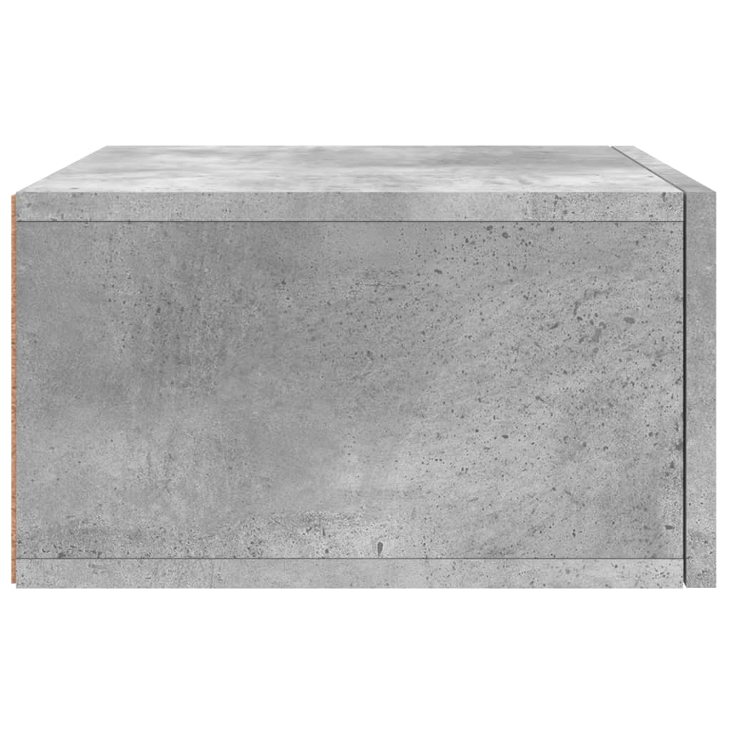 vidaXL Prie sienos montuojama naktinė spintelė, betono, 35x35x20cm