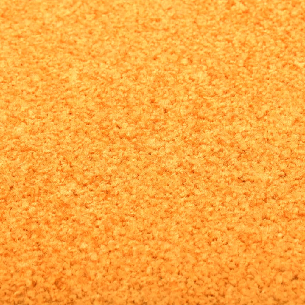 vidaXL Durų kilimėlis, oranžinės spalvos, 90x120cm, plaunamas