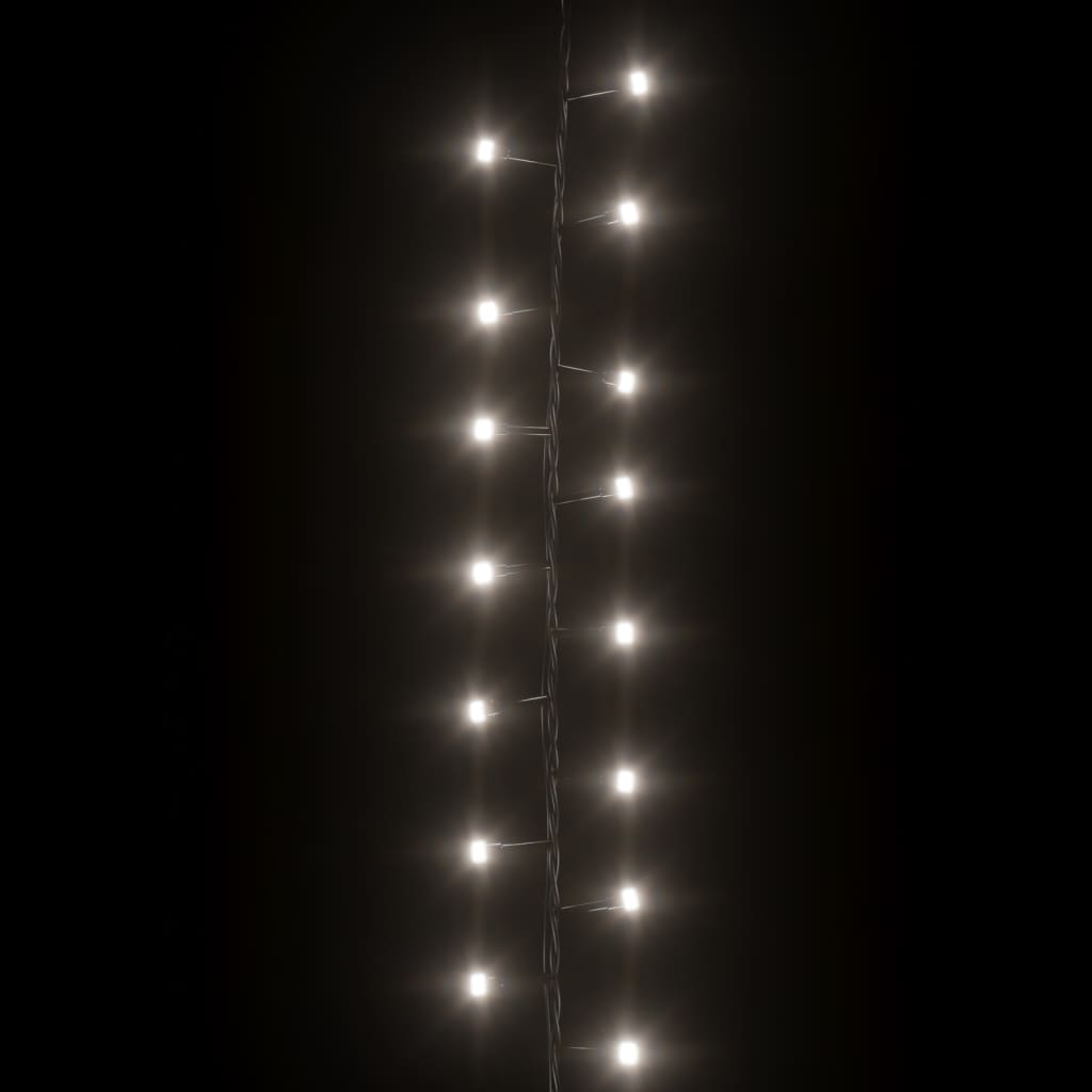 vidaXL Smulkių LED lempučių girlianda, 45m, PVC, 2000 šaltų baltų LED