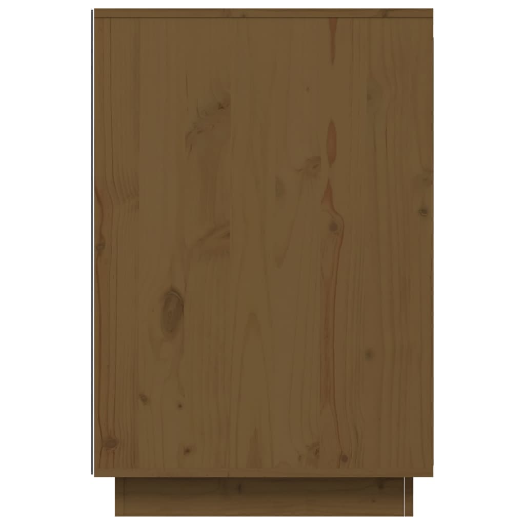 vidaXL Rašomasis stalas, medaus rudas, 140x50x75cm, pušies masyvas