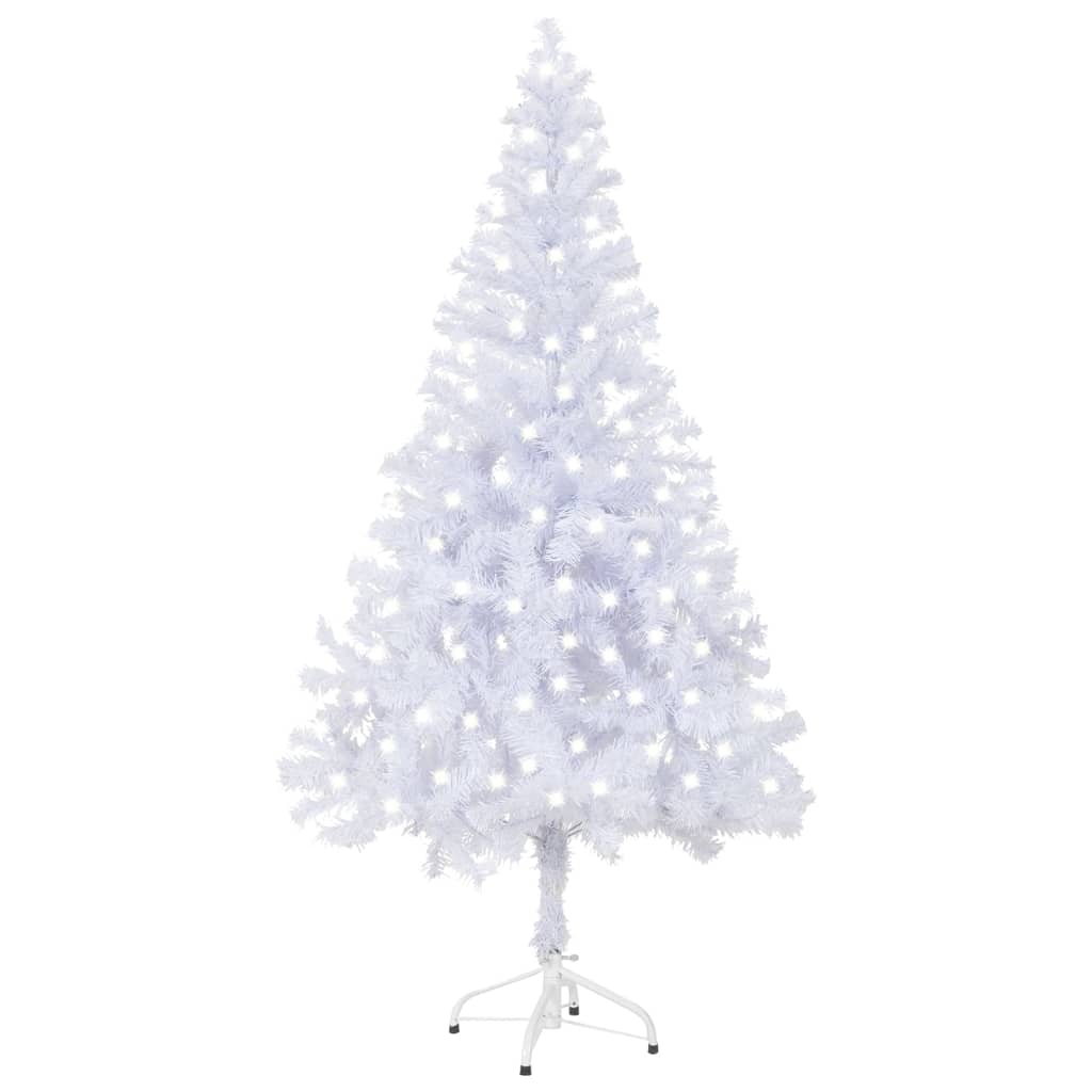 vidaXL Dirbtinė apšviesta Kalėdų eglutė su stovu, 120cm, 230 šakų