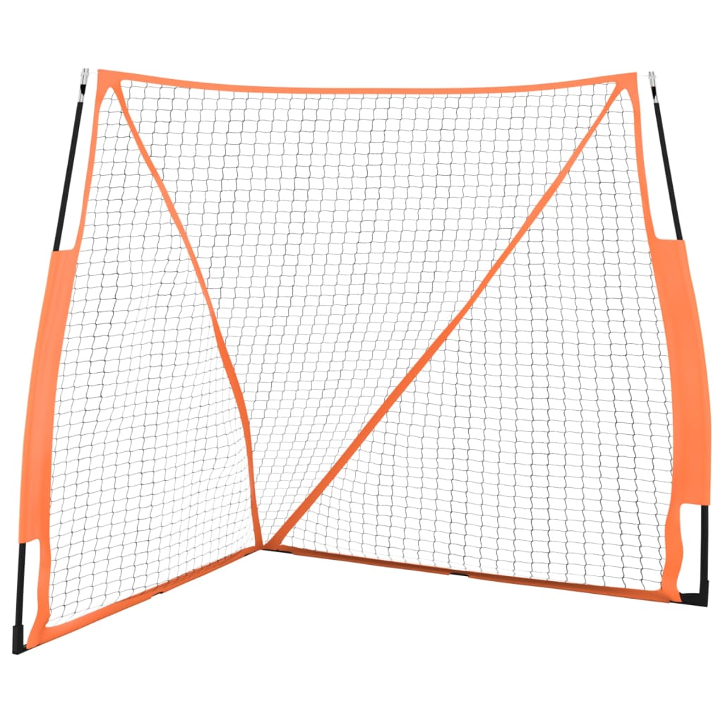 vidaXL Beisbolo tinklas, oranžinis, 183x182x183cm, plienas/poliesteris