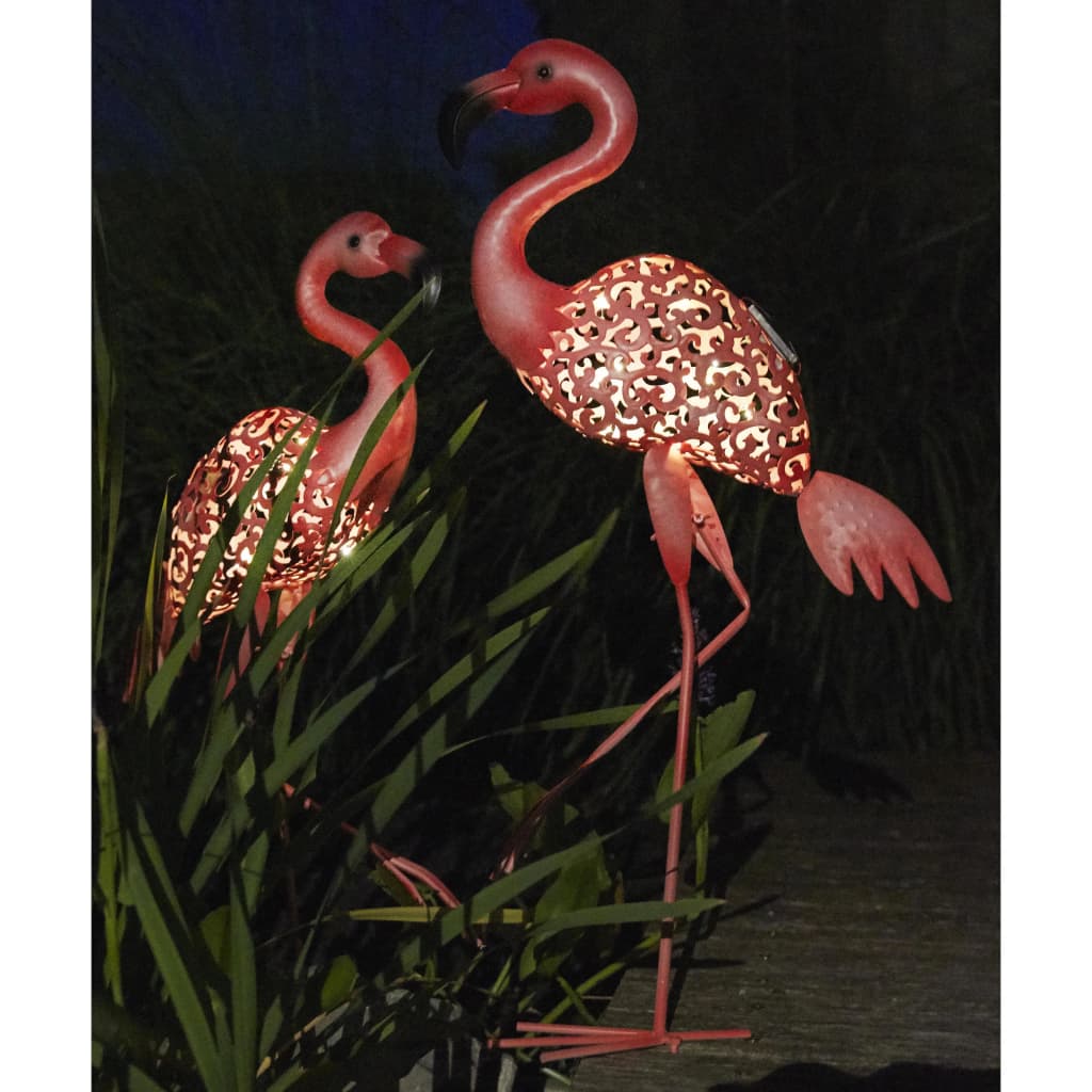 Luxform Dekorat. saul. en. įkr. LED sodo šviest. Flamingo, rožinis