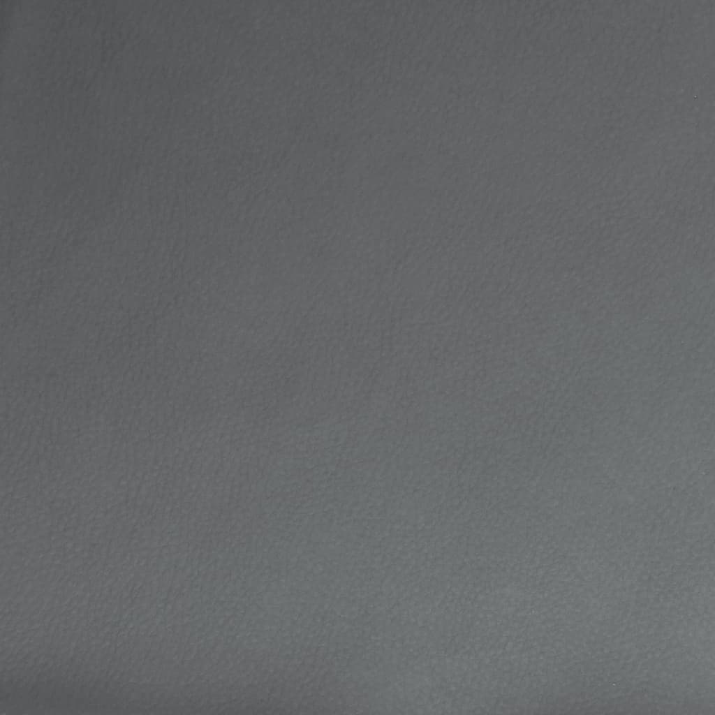 vidaXL Suoliukas, pilkos spalvos, 107x80x81cm, dirbtinė oda
