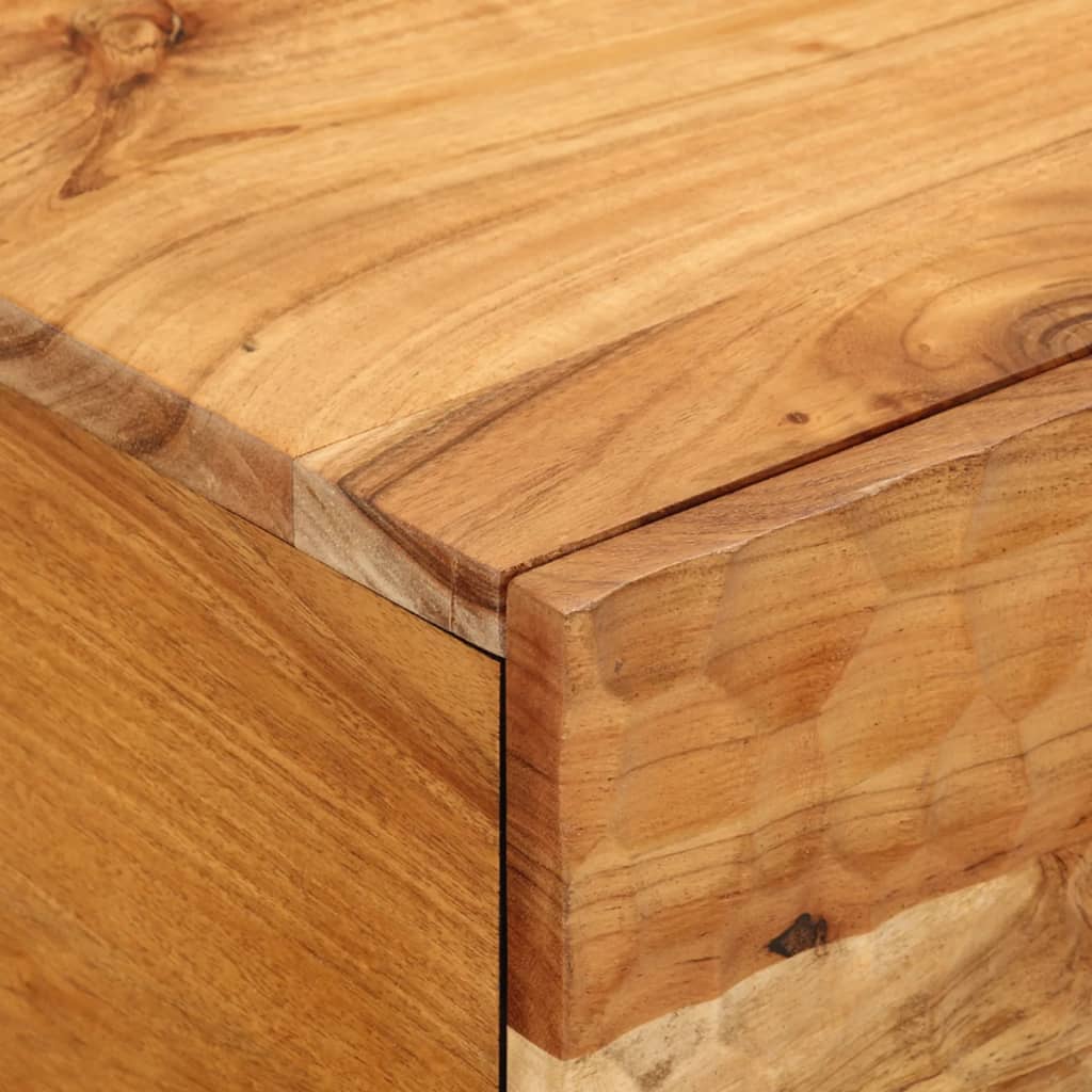 vidaXL Kavos staliukas, 80x50x40cm, akacijos medienos masyvas