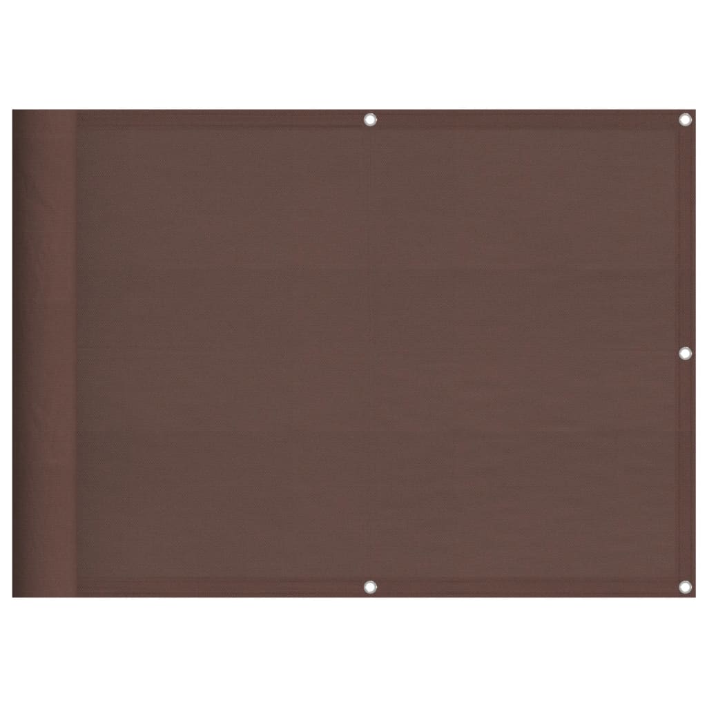 vidaXL Balkono pertvara, ruda, 75x1000cm, 100% oksfordo poliesteris