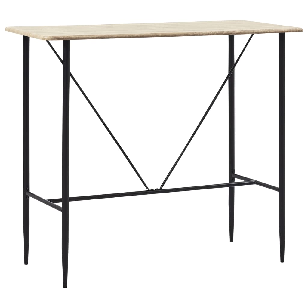 vidaXL Baro stalas, ąžuolo spalvos, 120x60x110cm, MDF