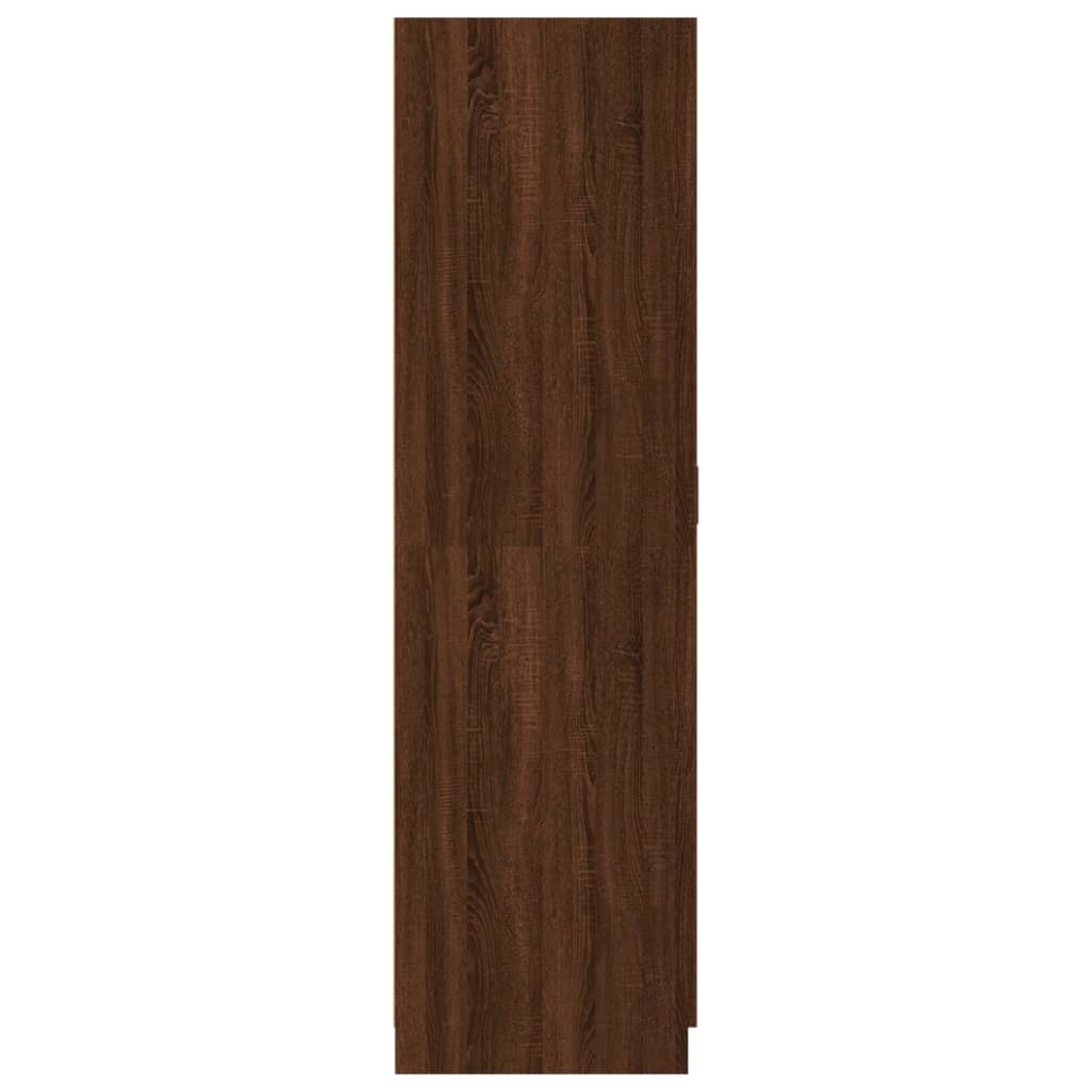 vidaXL Drabužių spinta, rudos ąžuolo spalvos, 80x52x180cm, mediena