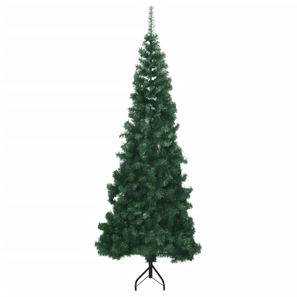 vidaXL Dirbtinė kampinė Kalėdų eglutė, žalia, 240cm, PVC