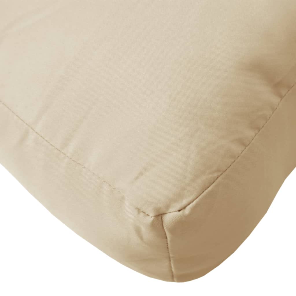 vidaXL Paletės pagalvėlė, smėlio spalvos, 50x40x12cm, audinys