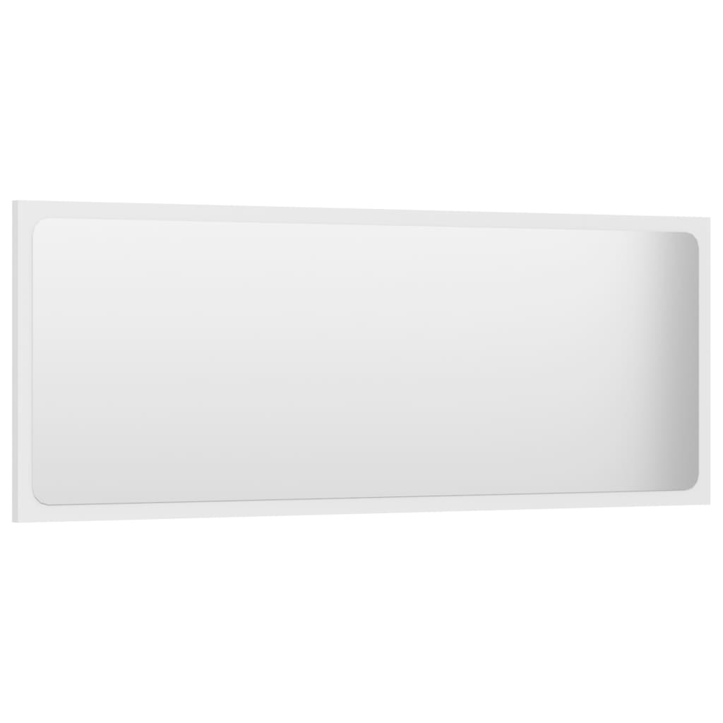 vidaXL Vonios kambario veidrodis, baltos spalvos, 100x1,5x37cm, MDP