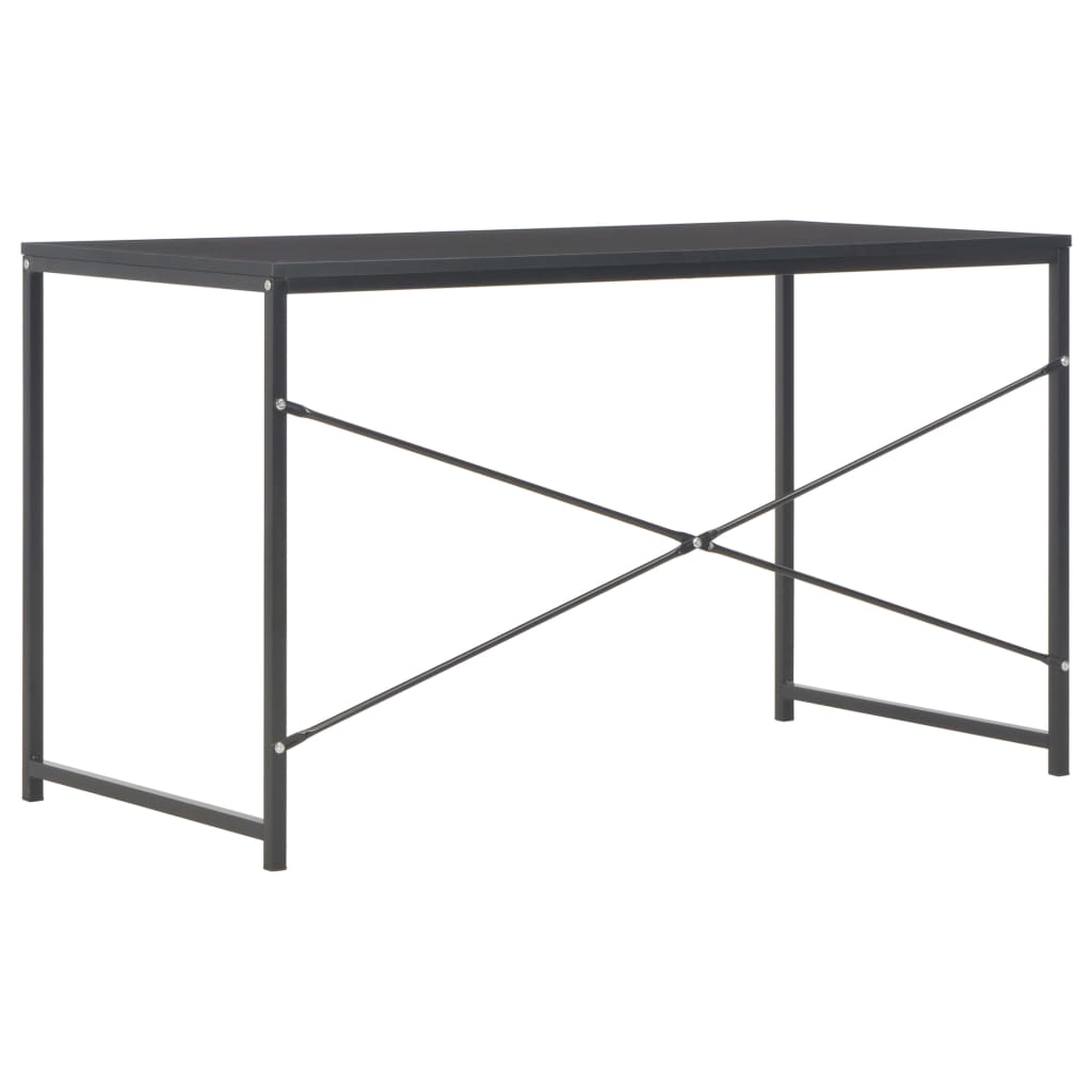 vidaXL Kompiuterio stalas, juodas, 120x60x70cm