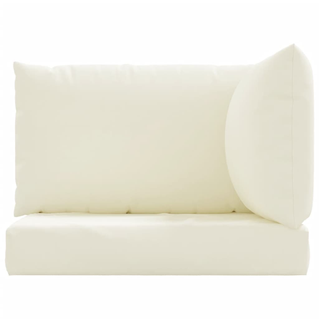 vidaXL Palečių pagalvėlės, 3vnt., kreminės spalvos, oksfordo audinys