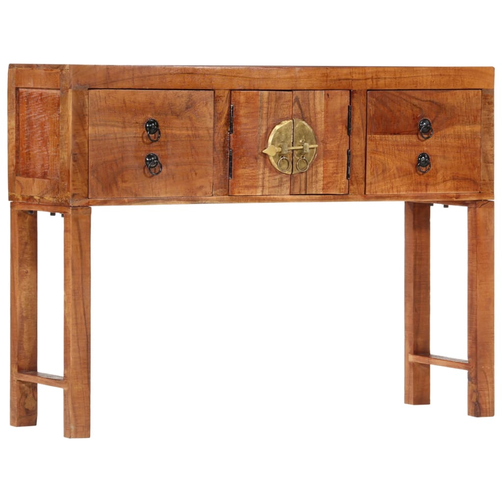 vidaXL Konsolinis staliukas, 120x32x80cm, akacijos medienos masyvas