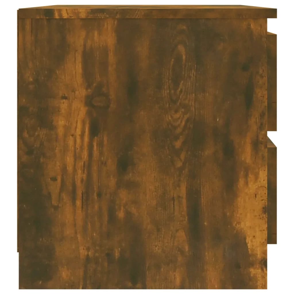 vidaXL Naktinė spintelė, dūminio ąžuolo, 50x39x43,5cm, mediena
