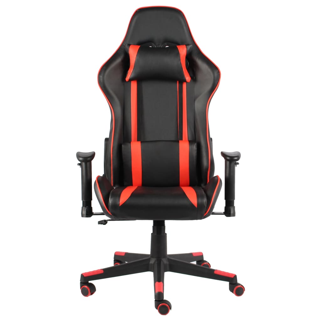 vidaXL Pasukama žaidimų kėdė, raudonos spalvos, PVC