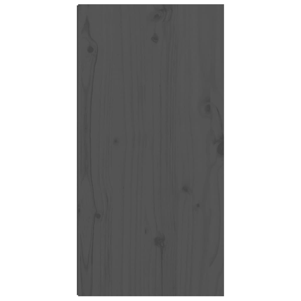 vidaXL Sieninės spintelės, 2vnt., pilkos, 30x30x60cm, pušies masyvas