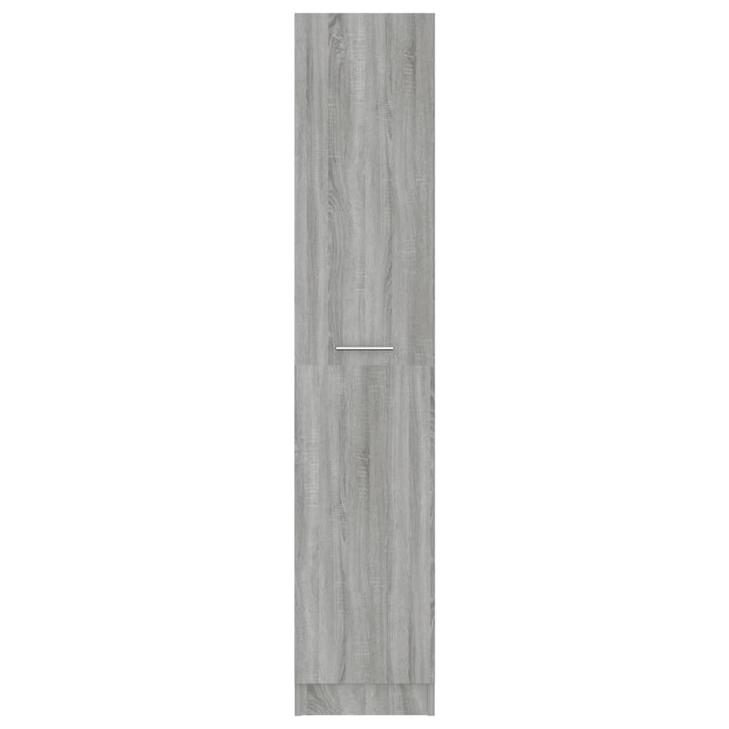 vidaXL Vaistų spintelė, pilkos ąžuolo spalvos, 30x42,5x150cm, mediena