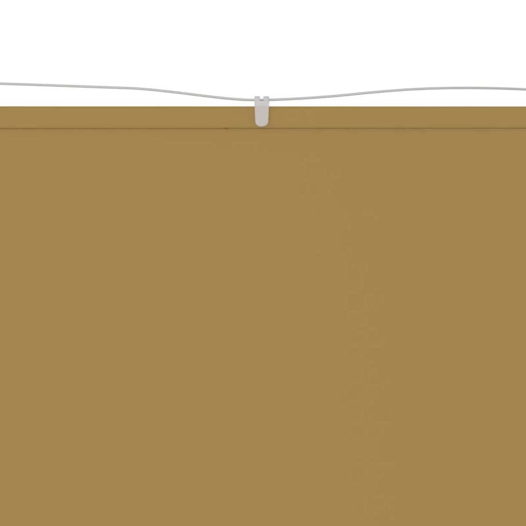 vidaXL Vertikali markizė, smėlio spalvos, 100x1200cm, oksfordo audinys
