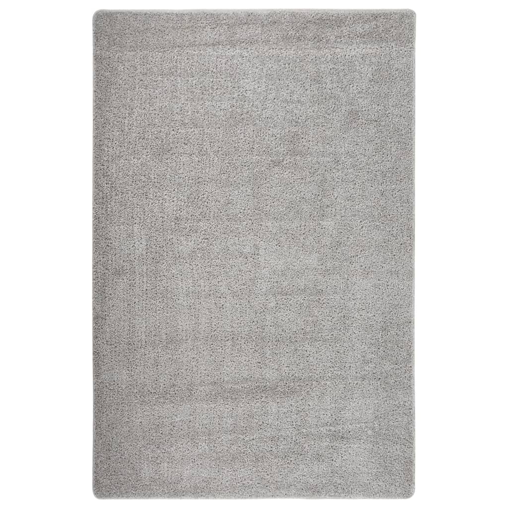 vidaXL Shaggy tipo kilimėlis, šviesiai pilkas, 200x290cm, neslystantis