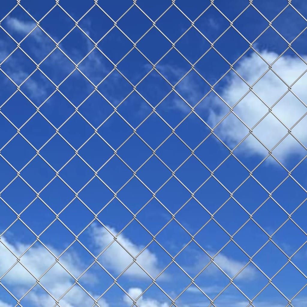 vidaXL Tinklinė tvora su smaigais, cinkuotas plienas, 25x1,25m
