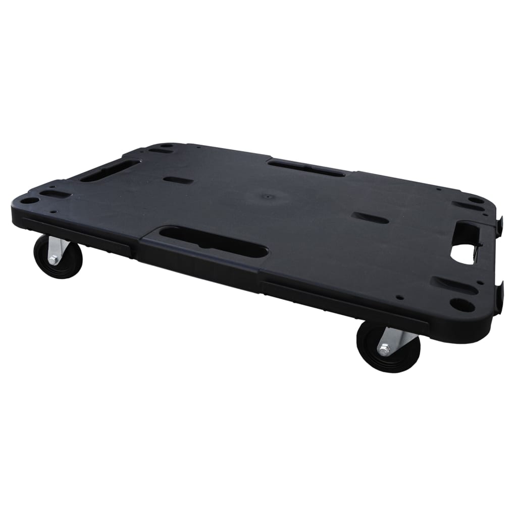 vidaXL Transportavimo vežimėlis, juodos spalvos, 58x38x12cm, PP