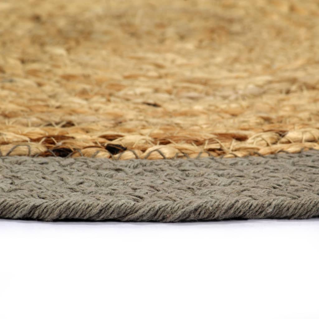 vidaXL Stalo kilimėliai, 6vnt., natūralios ir pilkos spalvų, 38cm