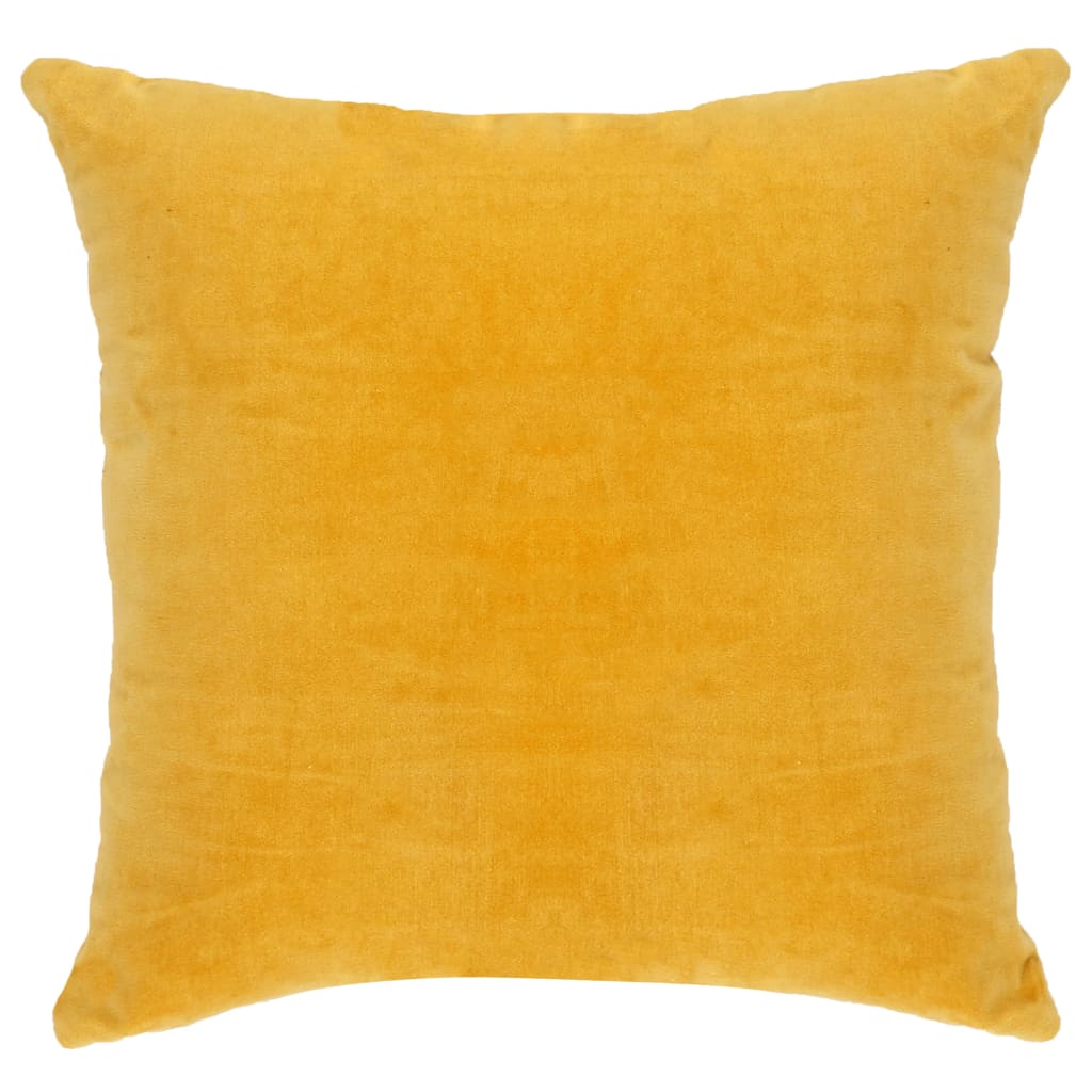 vidaXL Pagalvėlės, 2vnt., geltonos spalvos, 45x45cm, medvilnės aksomas