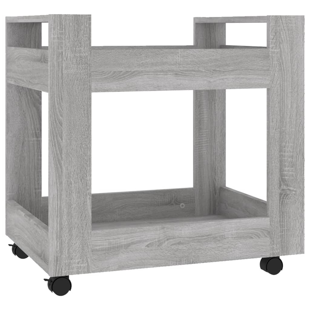 vidaXL Rašomojo stalo lentyna, pilka ąžuolo, 60x45x60cm, mediena