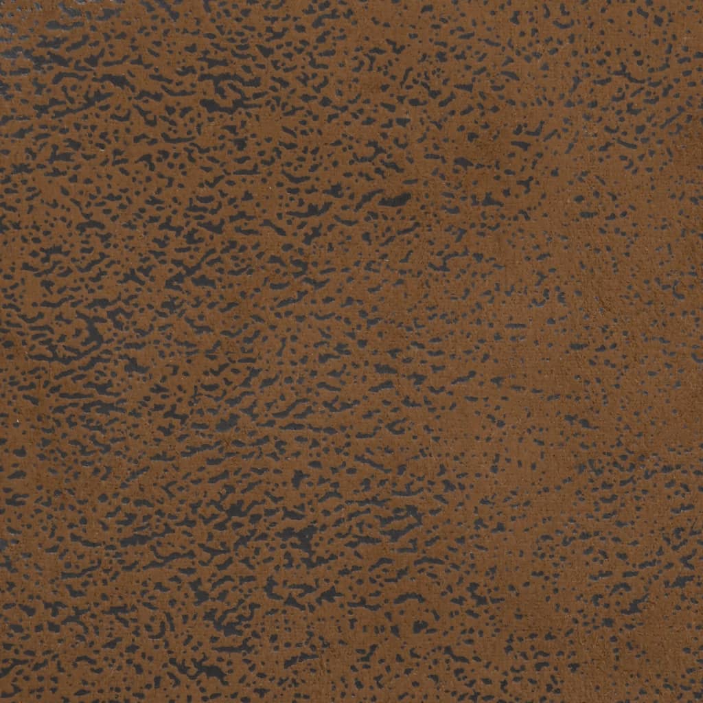 vidaXL Suoliukas su atlošu, rudas, 120x62x75,5cm, dirbtinė versta oda