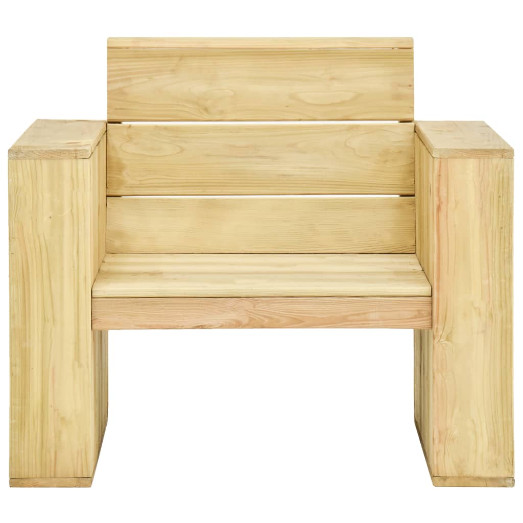 vidaXL Sodo kėdė su taupe pagalvėlėmis, impregnuota pušies mediena