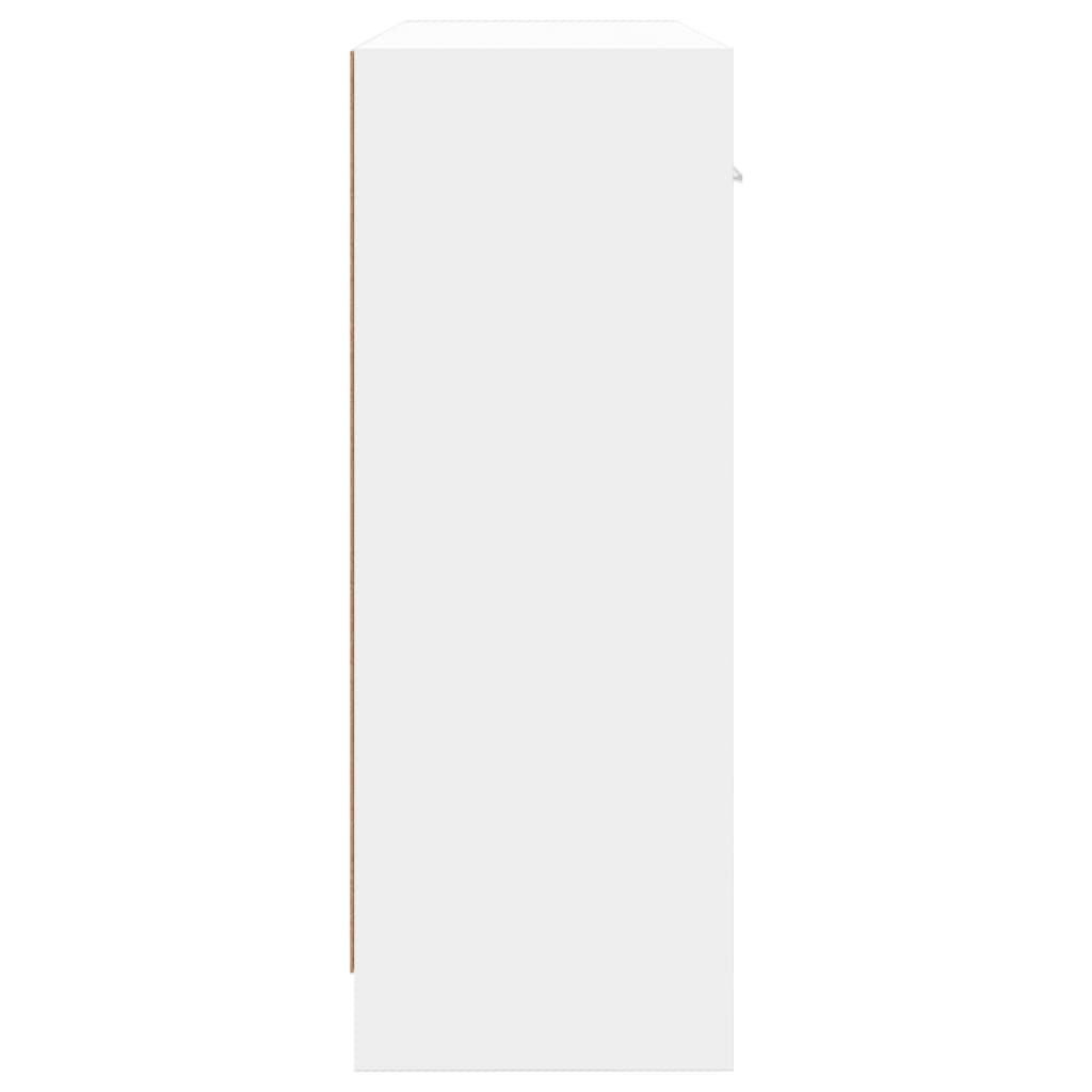 vidaXL Šoninė spintelė, baltos spalvos, 91x28x75cm, apdirbta mediena