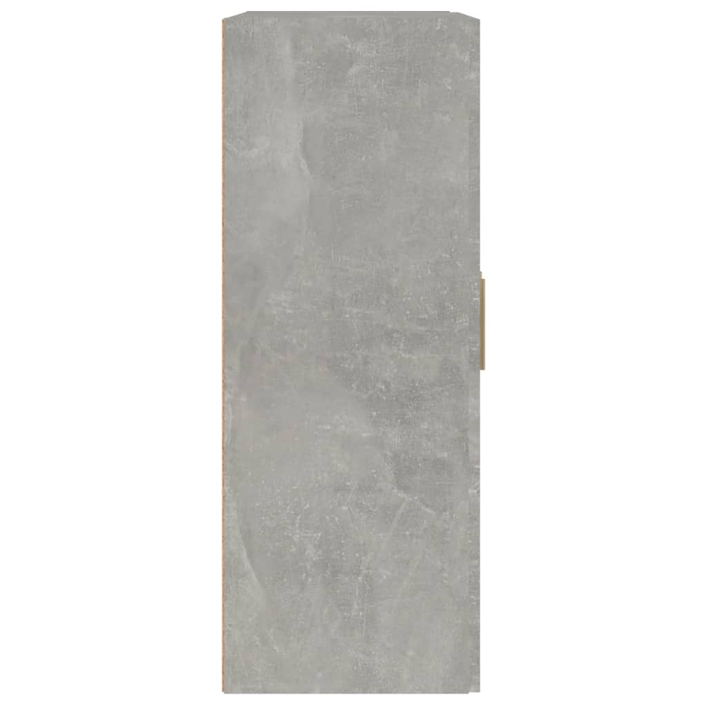 vidaXL Sieninė spintelė, betono pilka, 69,5x32,5x90cm, mediena