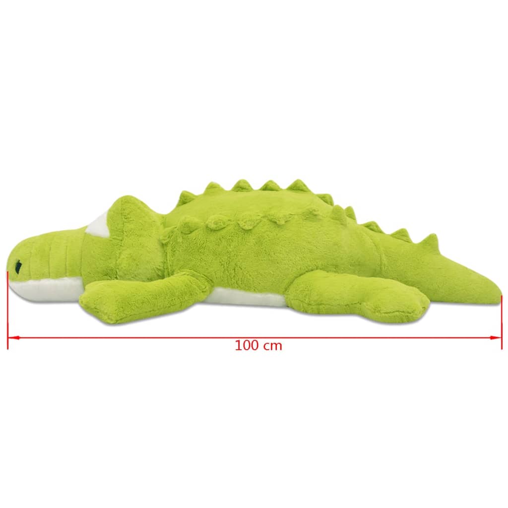 vidaXL Minkštas pliušinis krokodilas, XXL, 100 cm