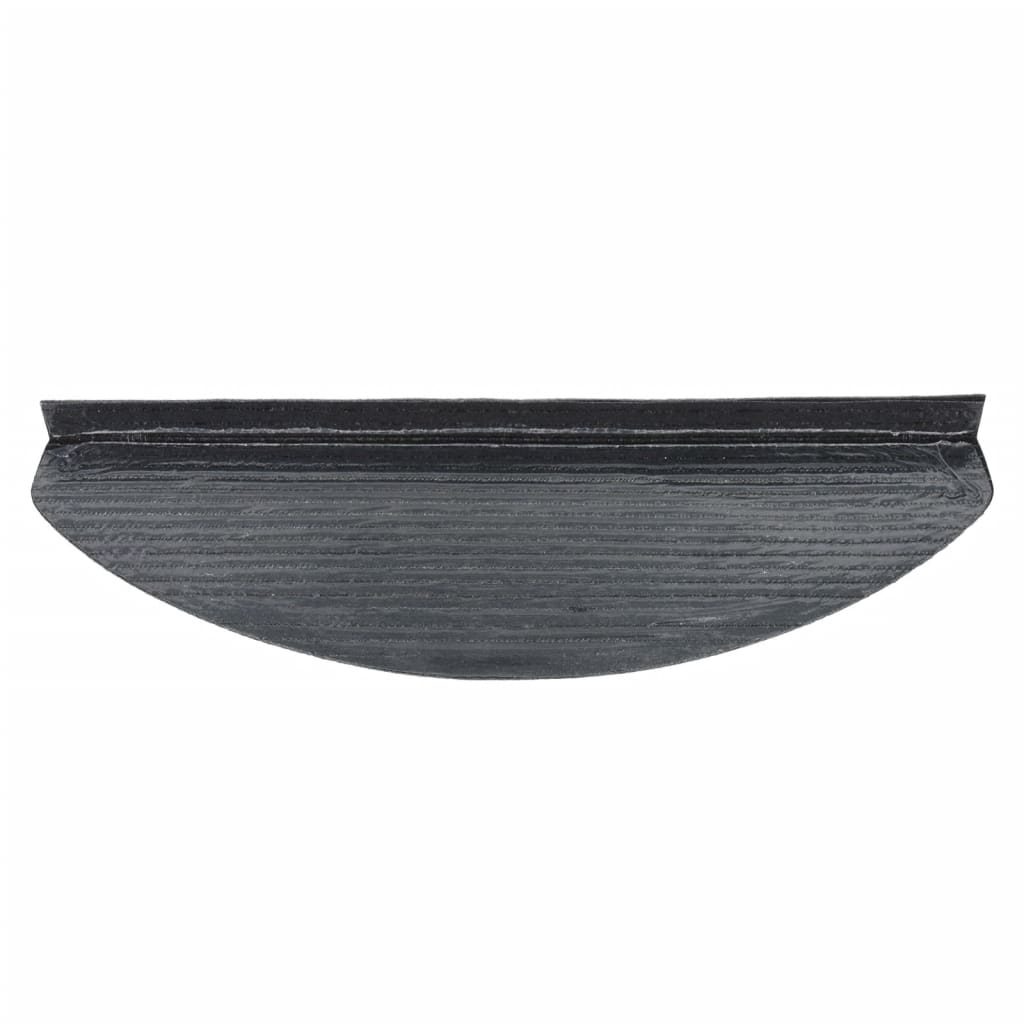 vidaXL Lipnūs laiptų kilimėliai, 15vnt., juodos spalvos, 65x22,5x3,5cm