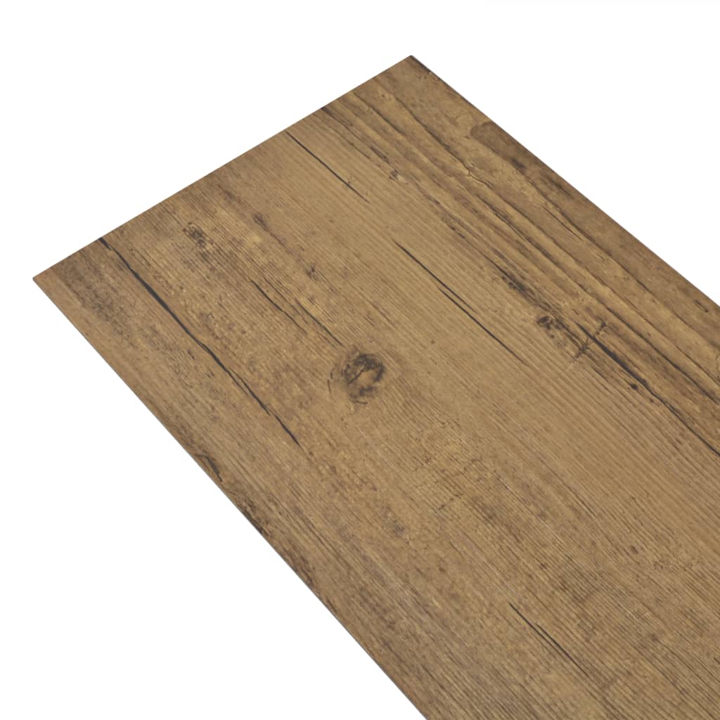 vidaXL Grindų plokštės, riešutmedžio, PVC, 4,46m², 3mm, nelipnios