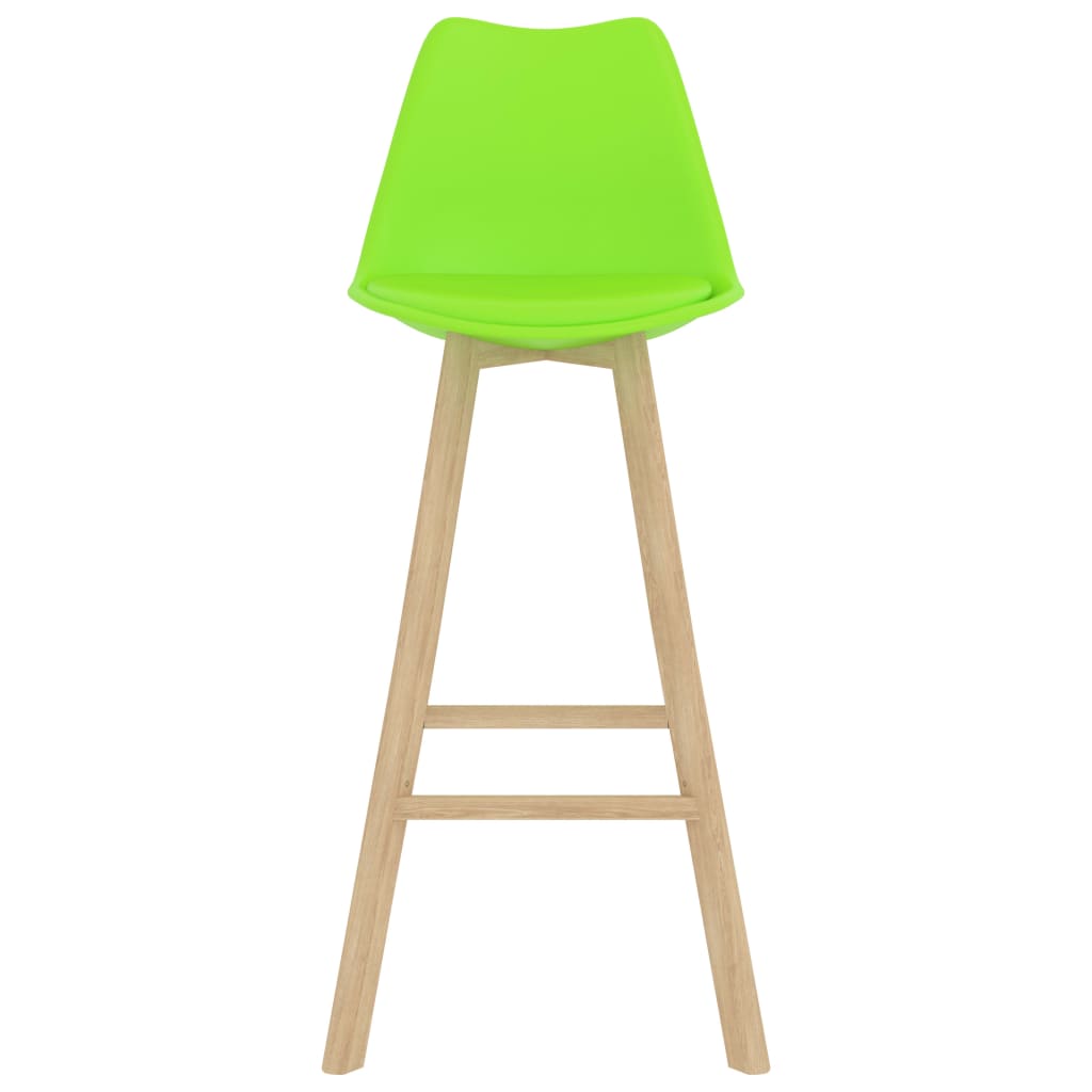 vidaXL Baro baldų komplektas, 7 dalių, žalias (287251+3x289173)