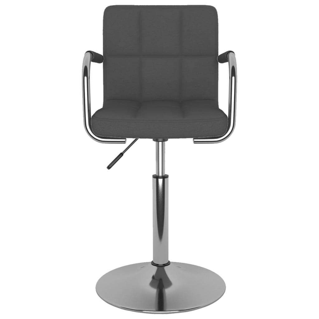vidaXL Valgomojo kėdė, tamsiai pilkos spalvos, audinys (334544)